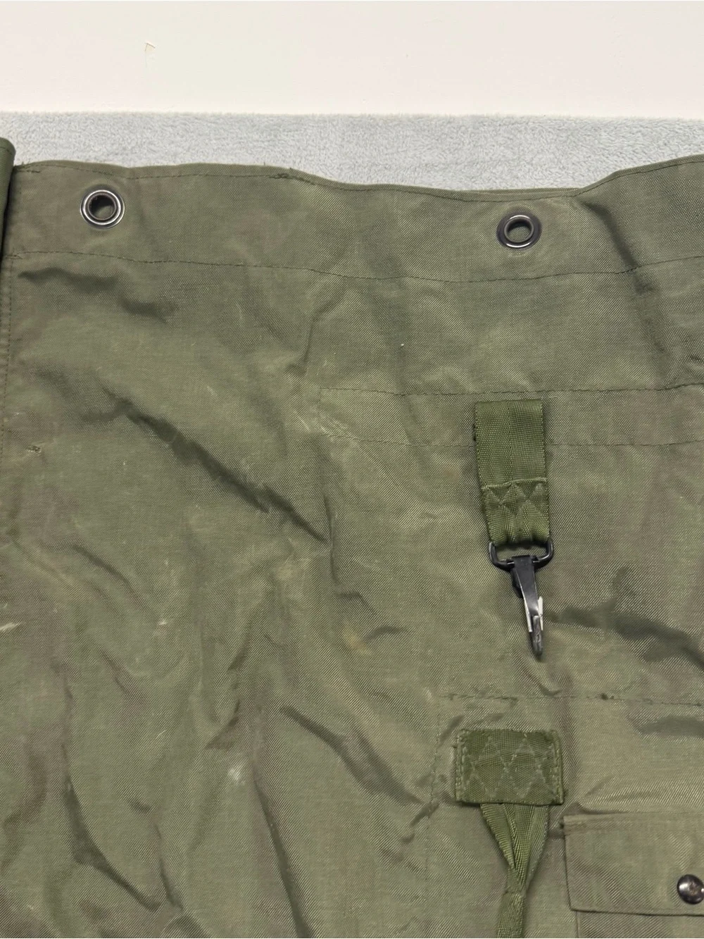 Lot of 2 USGI OD Green Nylon Duffel Bags Sea Garrison Duffle Equipment